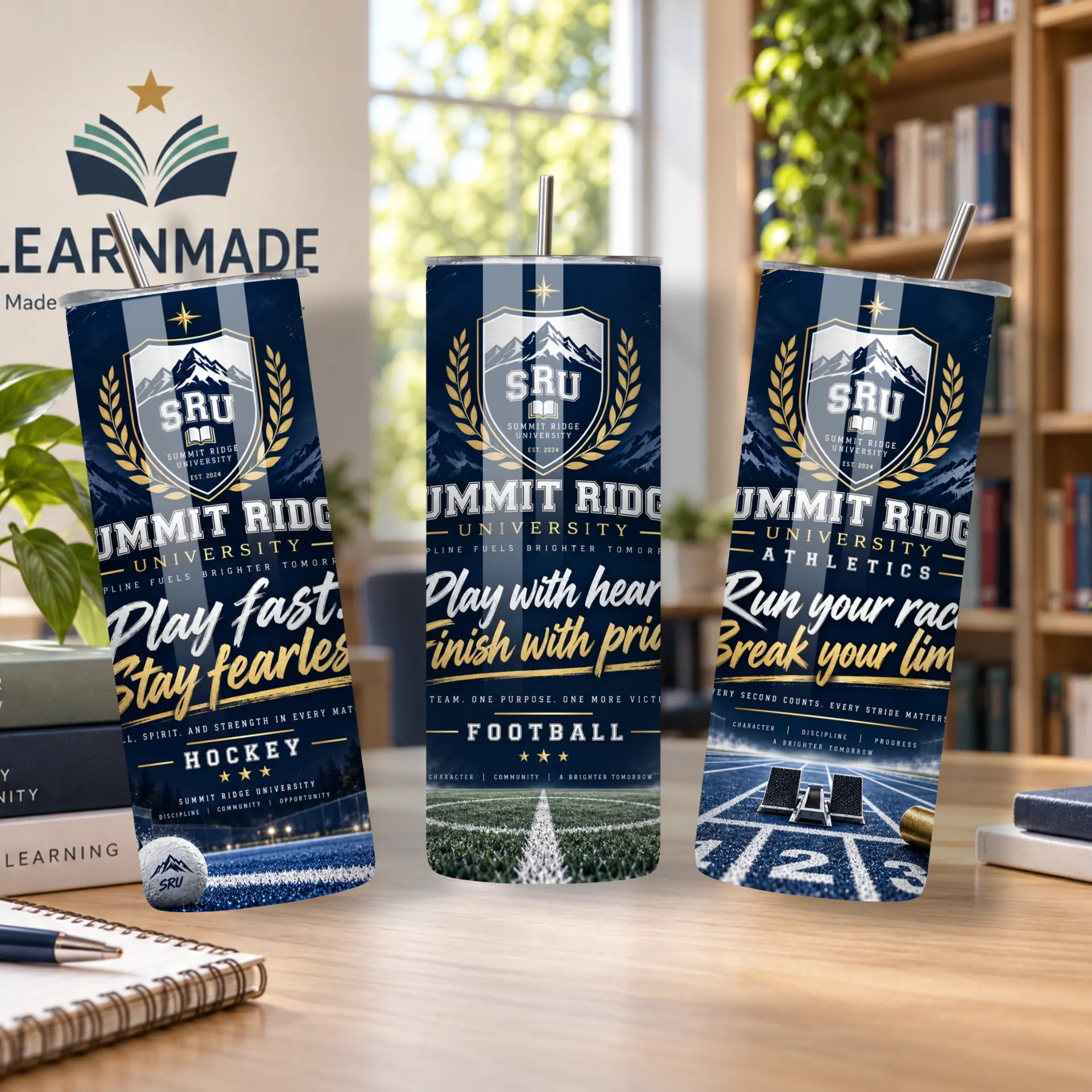 Summit Ridge Sports Collection design on a 20oz Tumbler